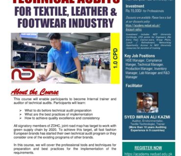 Professional Certificate Short Course on Technical Audits at NED-UET