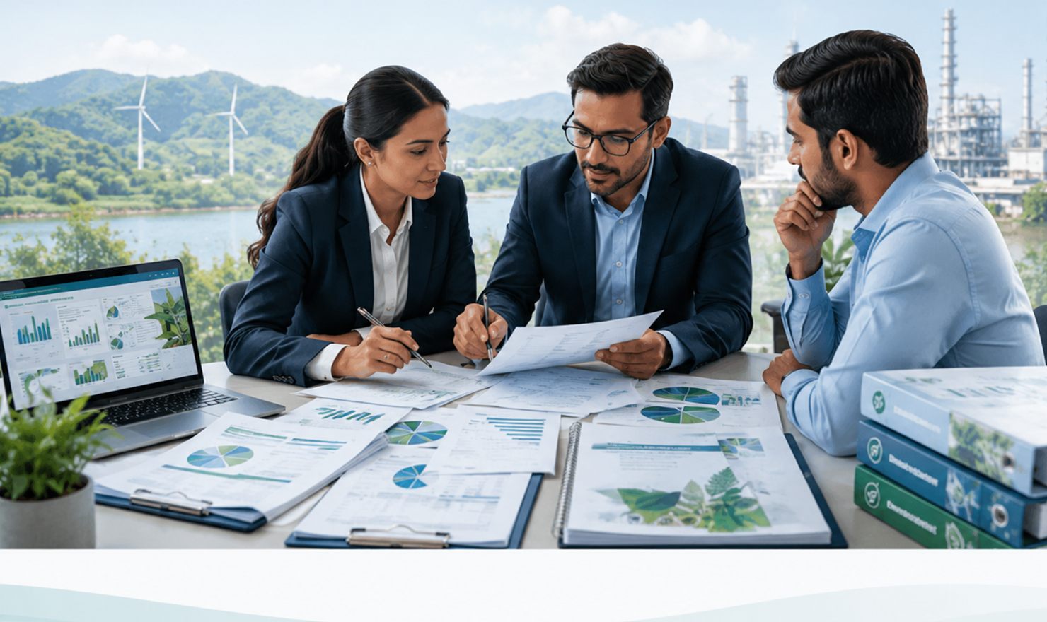 Environmental consultancy and compliance planning meeting