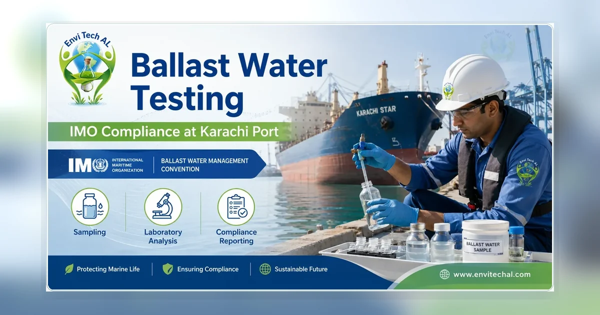 ballast water testing evidence kit for vessel agents planning IMO BWM compliance support at Karachi Port